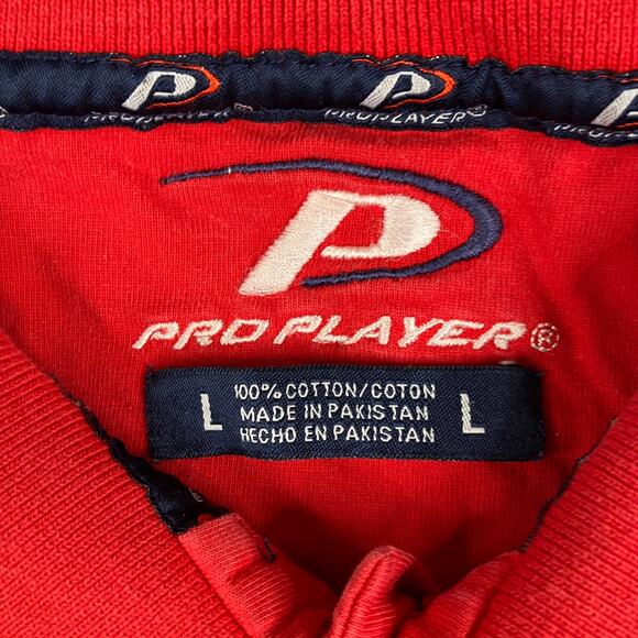 Pro Player Nebraska Cornhuskers Polo Shirt Mens Large Red Cotton Casual - Picture 3 of 9